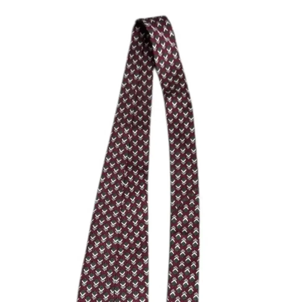 Geoffrey Beene Silk Tie USA Made Diamond Pattern Italian Fabric Classic